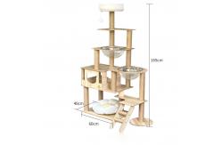 China Density Board Cat Tree With Hammock Outdoor Cat Scratching Tower supplier