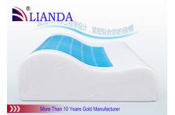 China White / Blue Memory Foam Pillows With Standard Size 50kgs / m3 supplier