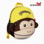 Girls Cute Monkey Toddler Book Bag , Yellow Kindergarten Book Bags for sale