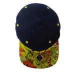 Custom Sublimated Printed Brim Hip Hop Snapback Hat With 3D Embroidery