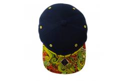 China Custom Sublimated Printed Brim Hip Hop Snapback Hat With 3D Embroidery supplier