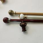 Silver Single 28mm European Galvanized Pipe Curtain Rod for sale