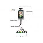 Non Contact Face Recognition Infrared Thermometer 800*1280 Aluminium Frame
