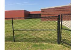 China 100ft 8ft 6ft Black Chain Link Fence Galvanized Diamond Wire Mesh Pvc Coated supplier