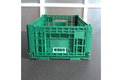 China 40L Plastic Crates Foldable Mesh Wall For Turnover And Storage supplier