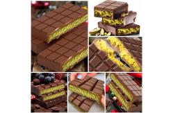 China MHC Chocolate Molds Silicone Geometric Square Large Deep Custom Dubai Chocolate Mold supplier