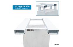 China 1 Tonne Waste Bin Compactor Forklift Attachment Hot Dipped Galvanized Coating supplier