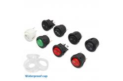 China 2 / 3pins Round Rocker Boat Switch For Ship Usage 6A 250V AC supplier