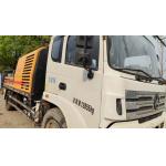 Shacman 0.6m3 used trailer mounted concrete pumps 9205*2470*3090mm for sale