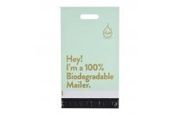 China 10x13 Inch Handle Compostable Mailing Bags Adhesive Thick Waterproof PE Poly supplier