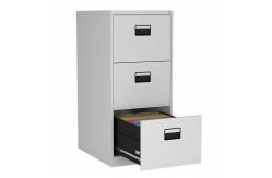 China Anti Tilt Gray Goose Handle Multidrawer Vertical Filing Cabinet supplier
