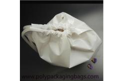China SGS White 0.07mm PE Drawstring Bag For Mobile Phone supplier