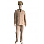 Polyester Cotton Fabric Khaki Shirts And Trousers Ceremonial Suit For Men for sale