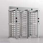 Two Door Full Height Turnstile Prison Security RFID Card / Fingerprint Access Control for sale