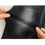 12oz Black Denim Fabric For Man Jeans Or Jacket Black Backside For Brand Jeans for sale