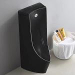Matte Black Back Spud Floor Standing Urinal Auto Sensor Flushing for sale