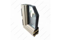 China Windproof Composite Aluminium Glass Window 90mm With Nylon Heat Insulation Strip supplier