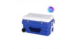 China Phefon 90L With Wheels Outdoor Ice Box Cooler Box With Ice Pack supplier