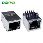 RJ45 network interface with LED light Gigabit Ethernet connector horizontal socket KRJ-329GGONL for sale
