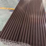 WPC Fluted Wall Panels Exterior Co-extrusion Wood Plastic Composite Wall Cladding for sale
