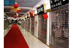 China 12mm Bar Polycarbonate Clear Roller Shutters For Store supplier