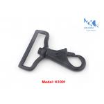 Black Trigger Snap Hook Custom Logo , High End 38mm Swivel Clasps For Bags for sale