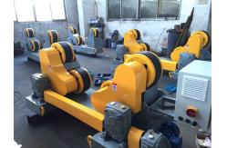 China 40 T Automatic Self Adjustment Pipe Welding Rollers With Wireless Hand Control Box supplier