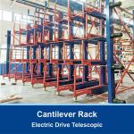 Electric Drive Telescopic Cantilever Rack Long Steel Pipe Cantilever Racking for sale