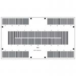Reflective HDTV Camera Resolution Test Chart Sineimage YE0225 800W for sale
