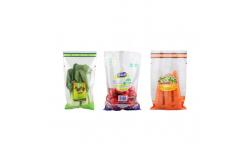 China Customized Transparent Vegetable Packaging Bags For Hydroponic Live Basil And Lettuce supplier