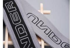 China Double Sided Jacquard Elastic Band With Printed Non Slip Transparent Silicone Strip supplier