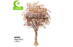 China High Simulation PE Leaf 180cm Artificial Maple Tree For Lobby supplier