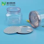 China 350ml 11oz PET Plastic Jar Child Resistant With Lid manufacturer
