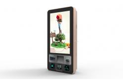 China Wall Mounted Interactive Touch Screen Kiosk With Magnetic Stripe / RF / IC Card supplier