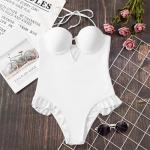 UPF Function white  Bathing Suit Two Pieces Summer Bikini Nylon Fabric
