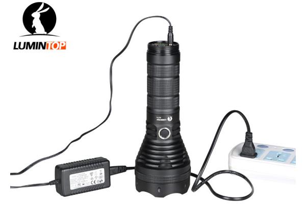 Military / Police Rechargeable LED Flashlight Up 4000 Lumens Lumintop Sd75