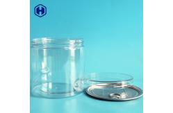 China Customized Aluminium Lid 740ML 24OZ Clear Plastic Cans supplier