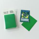 Polypropylene Solid Mini Green Card Sleeves 62x89mm CPP Material for sale