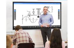 China Dual OS A53 X 2 Electronic Interactive Whiteboard For Classroom supplier