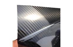 China Stretchable Carbon Fiber Car Vinyl Wrap With Wet Installation Method supplier