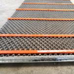 Poly ripple screen self cleaning wire screen rectangular shape aperture as require for sale
