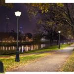 Diecast Aluminum Solar Led Outdoor Light Pole 5W Landscape Yard Lamp for sale