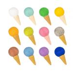 3x6cm Wool En71 Felt Ice Cream Cone Pattern Handmade Diy Craft for sale