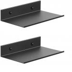 Black Wall Mounted Single-side Bracket Shelves Rack Storage Display Stand for Bathroom for sale