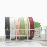 Hot stamping thread ribbons, English holiday gifts, flower bundles, satin ribbons, fresh flowers, flower shops, baking DIY, flower shops, straps for sale