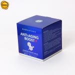 Custom Face Cream Packaging Box Royal Blue Cosmetic Paper Box Printing Logo for sale