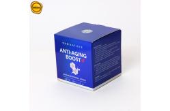 China Custom Face Cream Packaging Box Royal Blue Cosmetic Paper Box Printing Logo supplier