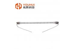 China SHC100731 Clear Quartz 8-14mm Sk17 Base Halogen Heater Tube Infrared Emitters supplier