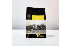 China 250g Coffee Powder Food Packaging Pouch Flat Bottom With Zipper Lock supplier