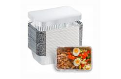 China F4 83185 Disposable Foil Containers With Lids 1750ml Rectangle Aluminium Cake Foil supplier
